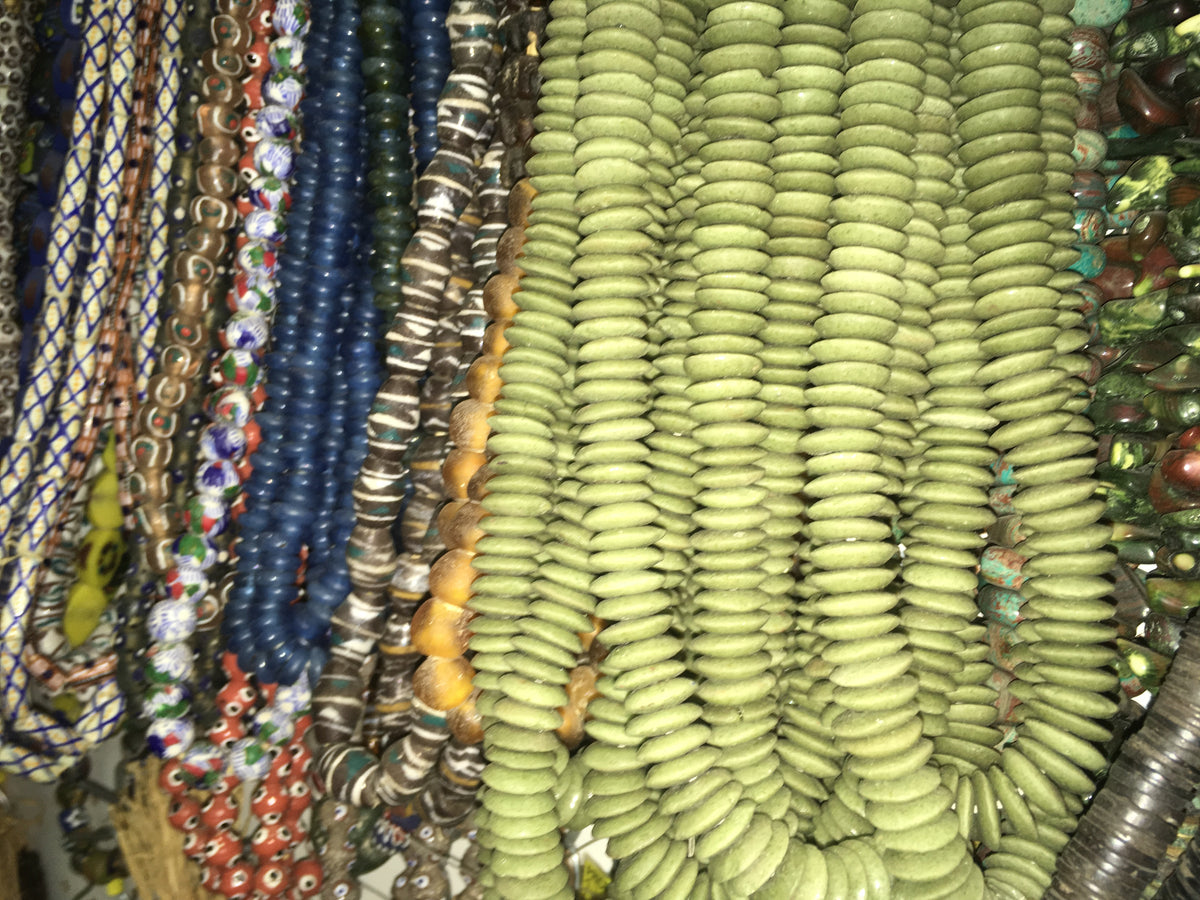 HUGE Strand of Old Ostrich Shell Beads from Togo – Ade's Alake Gallery
