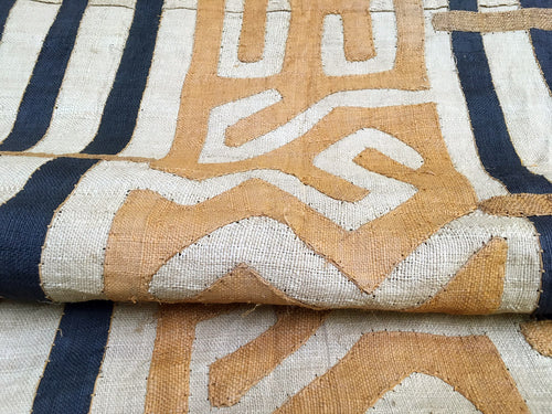 Vintage Kuba Cloth Rug from the 1980s; 24