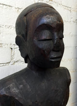 Man with Spear Statue from Mali, Vintage Wood