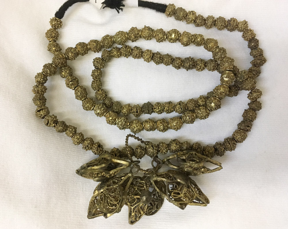 Vintage 1950s Yoruba Brass Necklace
