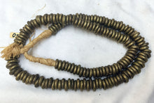 Strand of Small Brass Ring Beads from Nigeria