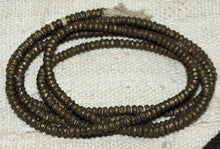 Small Squashed Brass "Heishi" from Ethiopia