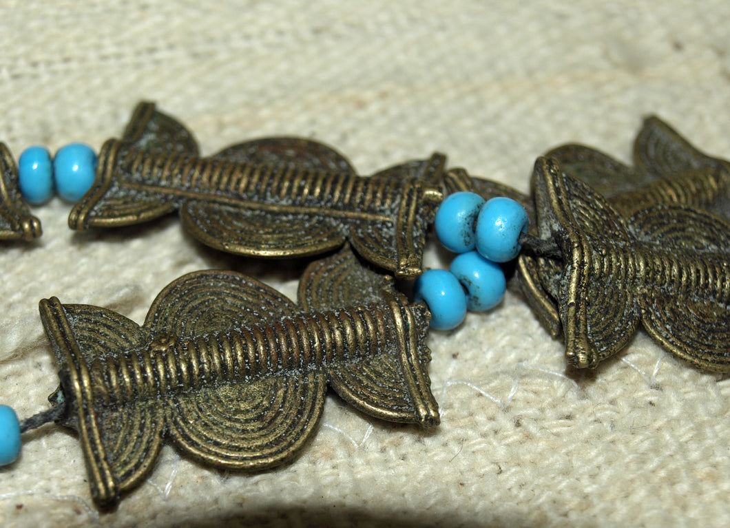 Strand of Traditional Brass Beads from The Ivory Coast