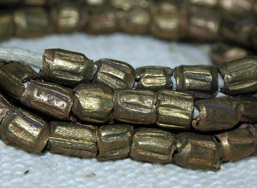 Strand of Brass Beads from Nigeria