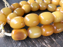 Strand of Antique West African Butterscotch Amber Beads
