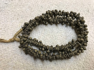 Strand of Antique Classic Bronze "Peanut" Beads from Nigeria