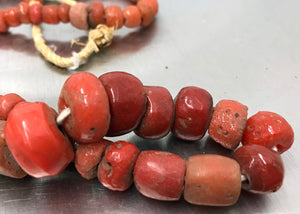 Strand of Antique "Sand Beads" from West Africa