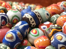 Strand of New Colourful Sand Beads from Ghana