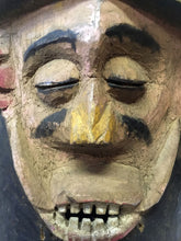 Vintage 1950s Wood Yoruba Mask from Nigeria