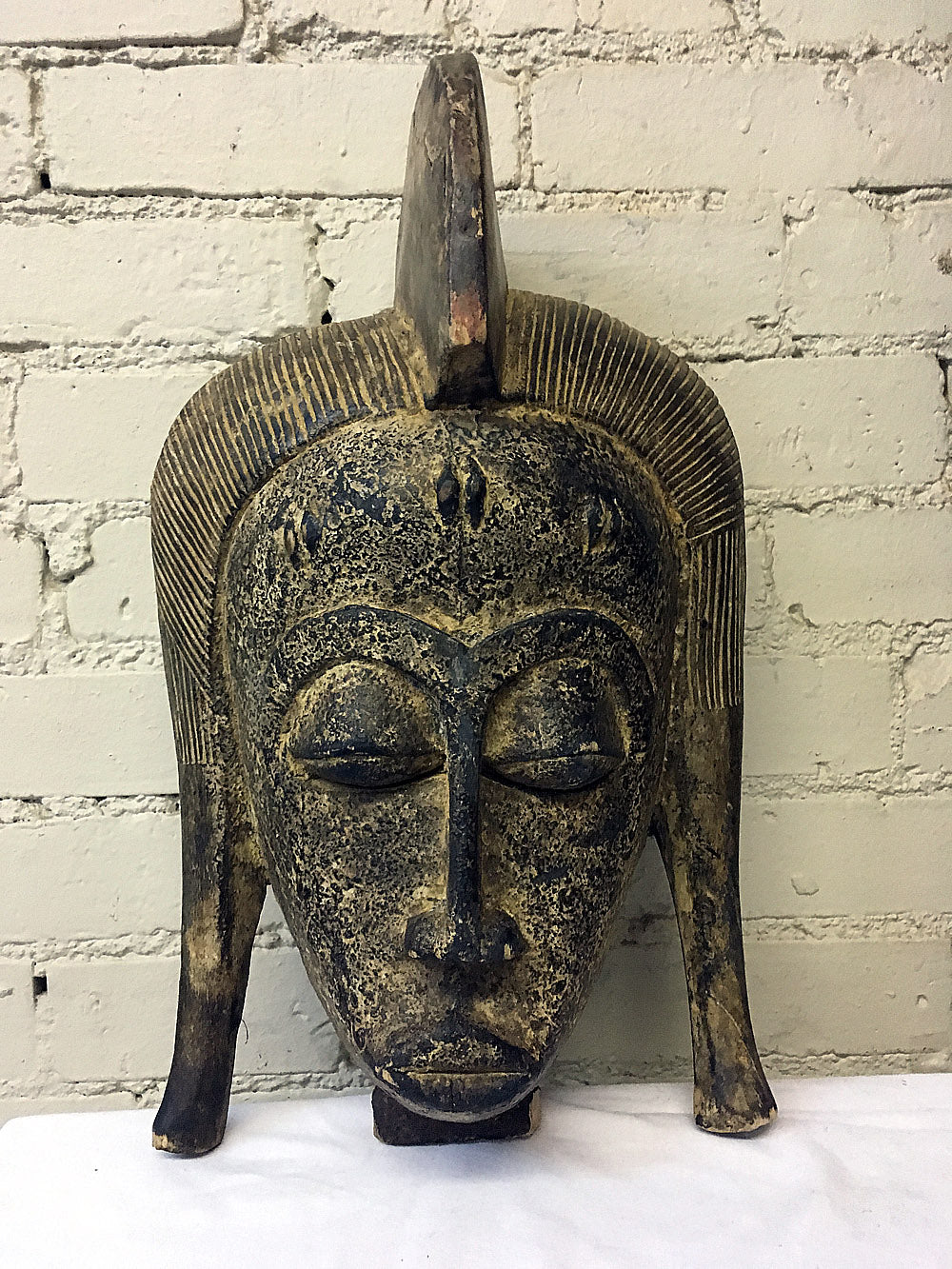 Large Vintage Wooden Mask by the Senufo People