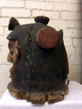 Vintage 1950s Wood Yoruba Mask from Nigeria
