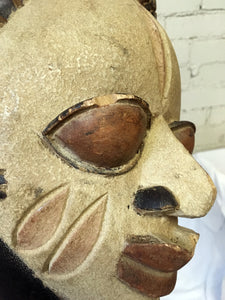 Mask from Ivory Coast, Vintage Wood