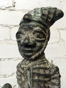 Vintage Solid Bronze 70s Yoruba Eshu Figure