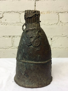 Large Vintage Bronze Yoruba Bell from Nigeria