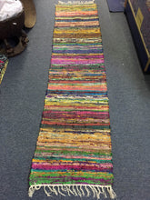 Extra-Large Chindi Rug from India, 24'' x 100"