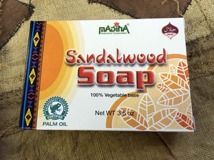 Madina Sandalwood Natural Soap, 3 bars for $6.00