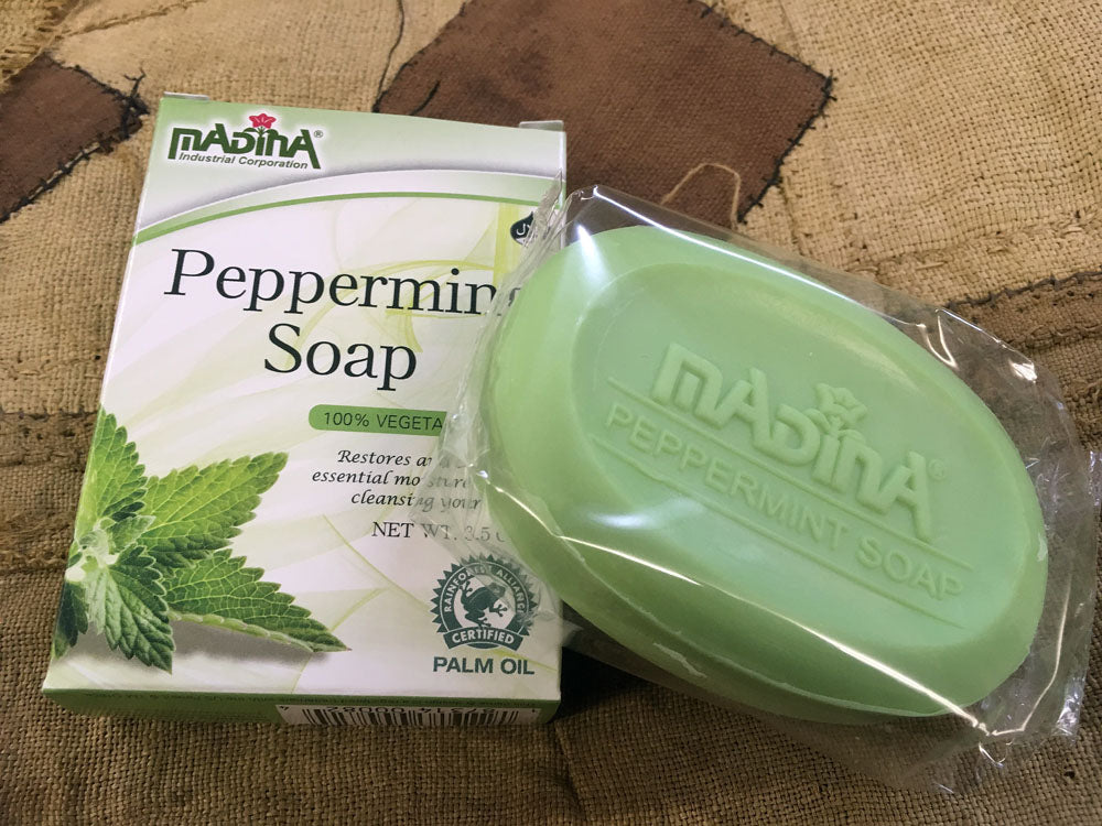 Madina Peppermint Soap, 3 bars for $6.00