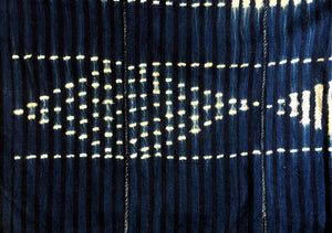 Indigo Cloth from the Marka-Dafing People; 42" x 68"