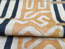 Vintage Kuba Cloth Rug from the 1980s; 24" x 144"