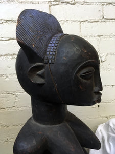 Yoruba Goddess Yemoja Wood Statue, Vintage