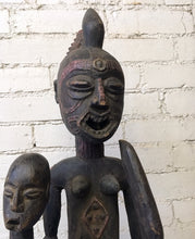 Fulani Warrior Statue, Vintage Wood